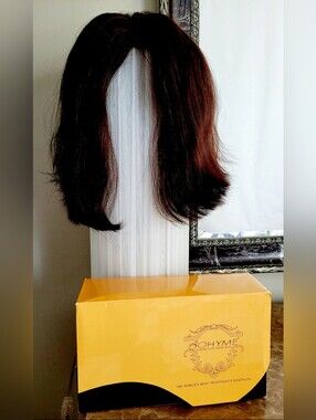 Bohyme Luxe Rina 100% Human Hair Short Layered Women's Wig Dark Brown